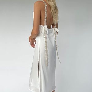 Brand New! SISTERS THE LABEL Low Back Silk Dress